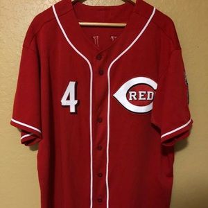 Majestic Red Cincinnati Phillips jersey #4
